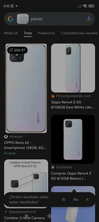 Oppo Reno4 Z 5G Plata/Blanco