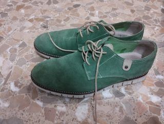 Zapatos de piel verdes talla 41
