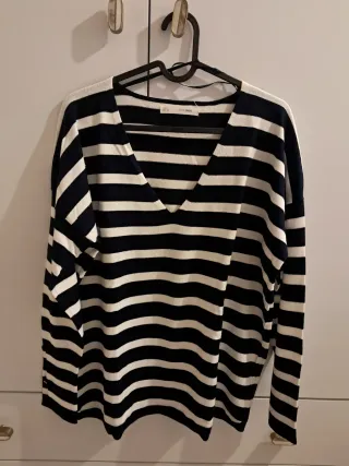 Jersey Esfera Rayas Azul Marino Talla L