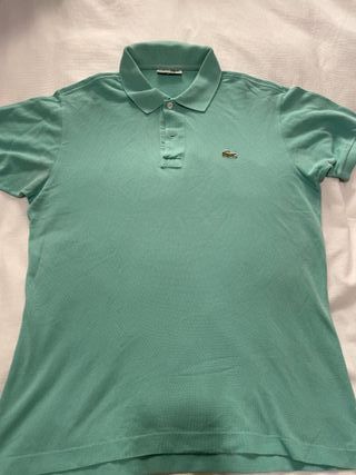 Polo Lacoste Vintage Verde Talla S