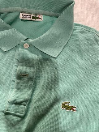 Polo Lacoste Vintage Verde Talla S
