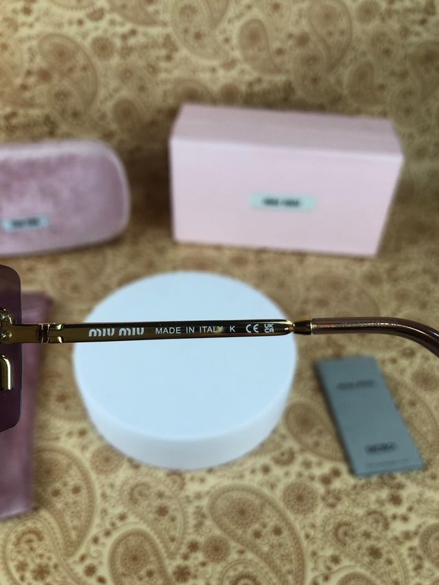 Gafas Miu Miu Doradas Moradas