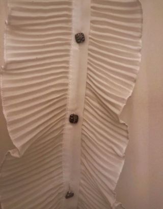 Camicia elegante bianca con rouches