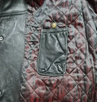 Chaqueta Piel Ovino Negra