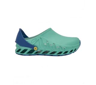 Zuecos Scholl Evoflex Talla 39 Verde/Azul
