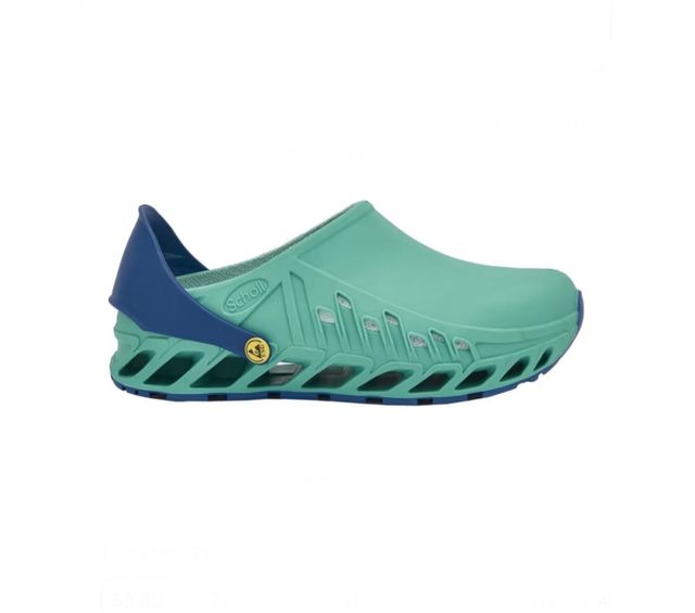 Zuecos Scholl Evoflex Taglia 39 Verde/Blu