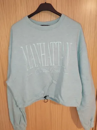 Sudadera Manhattan turquesa