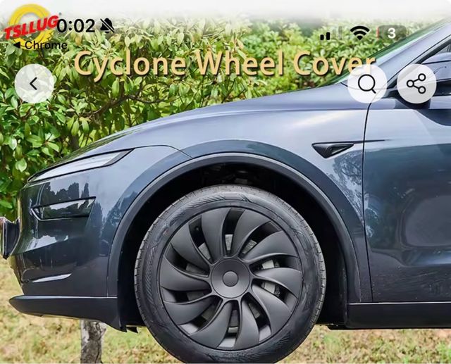 Tapacubos  Tesla model y juniper