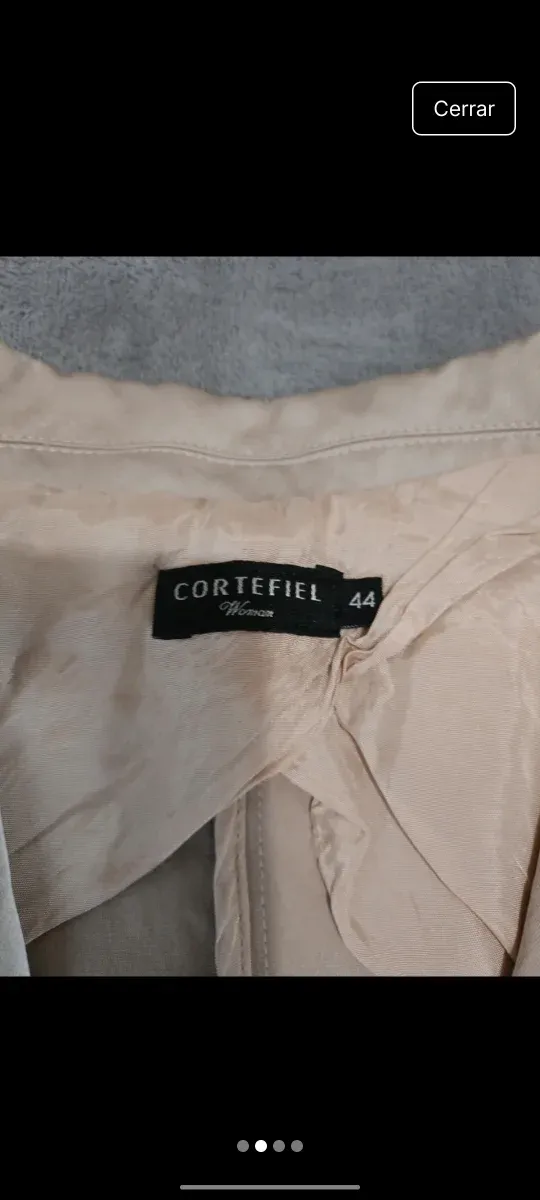 Blazer Cortefiel beige manga corta