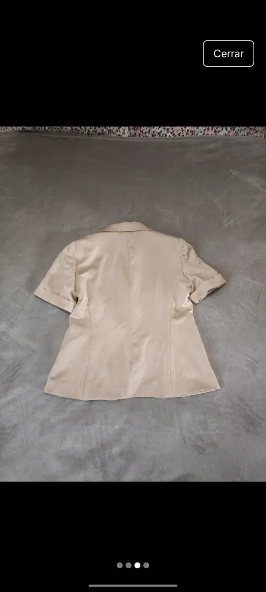 Blazer Cortefiel beige manga corta