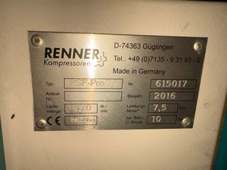 Compresor y calderín Renner