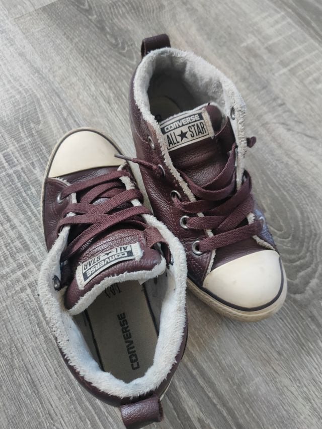 Botín Converse Piel Marrón Talla 33.5