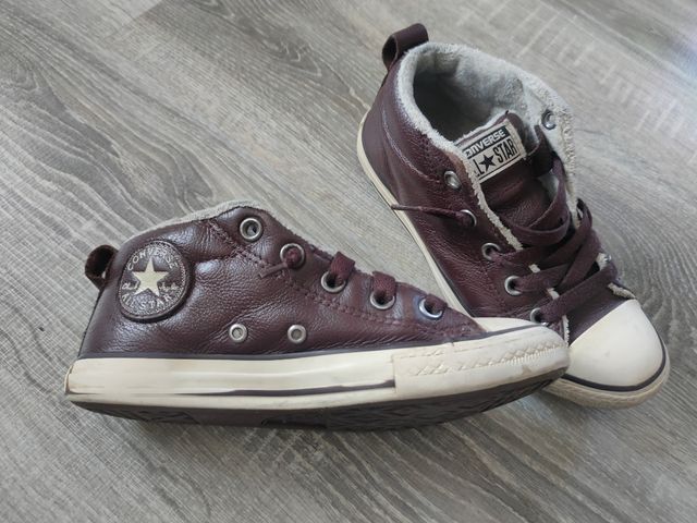 Botín Converse Piel Marrón Talla 33.5