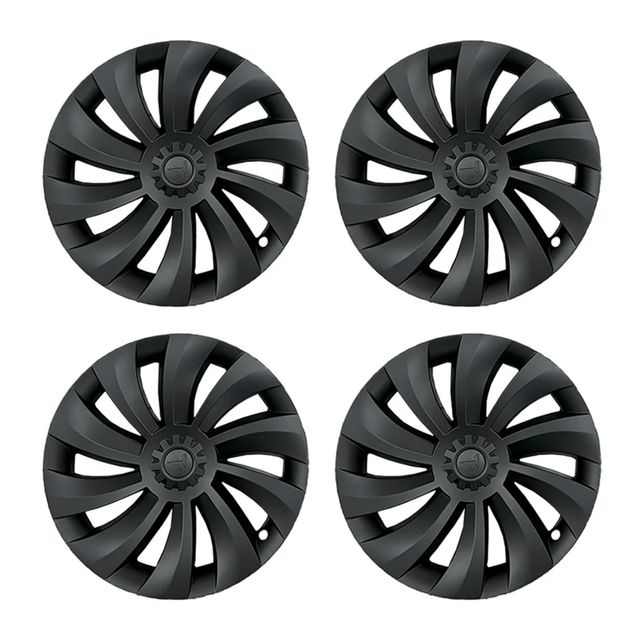 Tapacubos Tesla Model Y Negro Mate