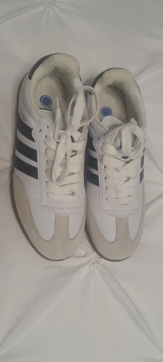 Zapatillas Adidas Samba Unisex Beige/Blanco