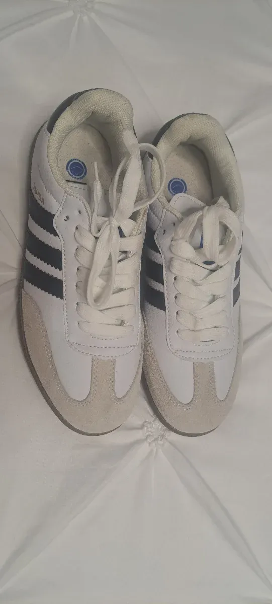 Zapatillas Adidas Samba Unisex Beige/Blanco