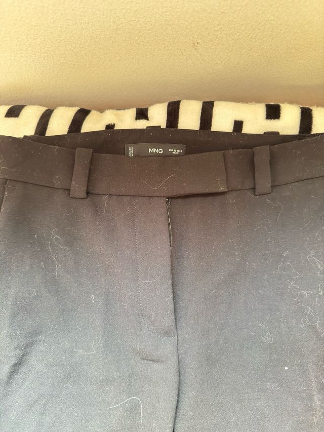 Pantalón campana Mango negro