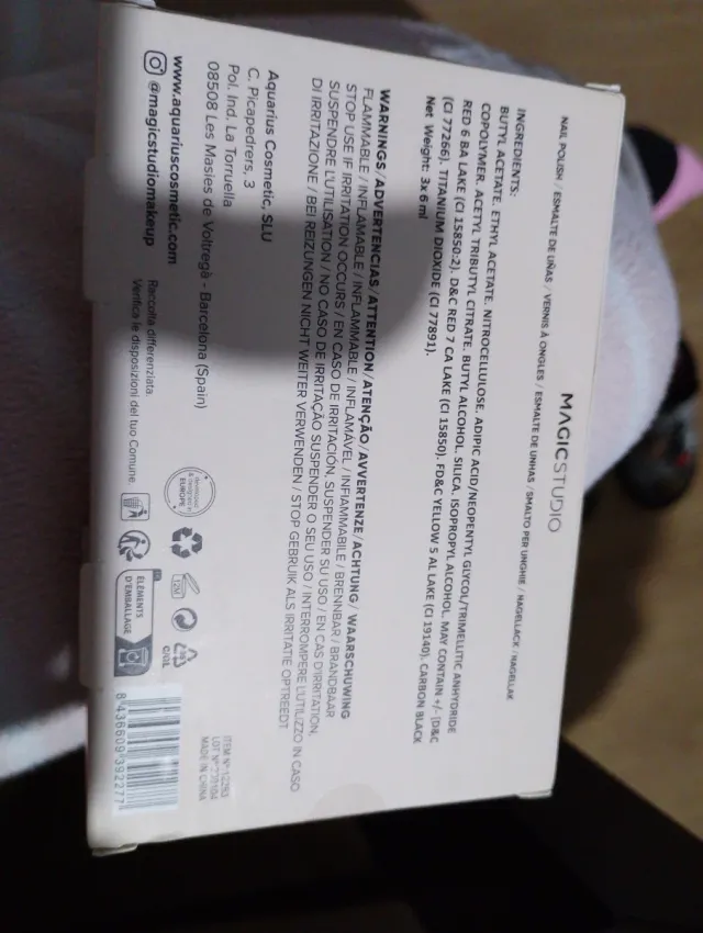 Set 3 Esmaltes Uñas MAGIC STUDIO