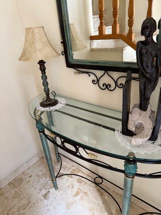 Conjunto Mesa y Espejo Decorativo