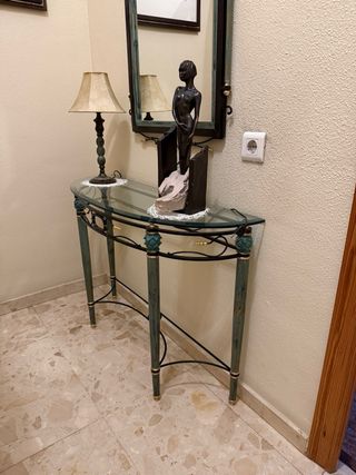 Conjunto Mesa y Espejo Decorativo