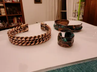 Set gioielli artigianali in puro rame fatti a mano