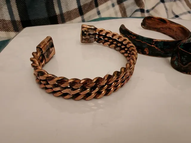 Set gioielli artigianali in puro rame fatti a mano