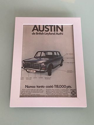 AUSTIN 1300 CARTEL PUBLICIDAD Vintage Retro motor