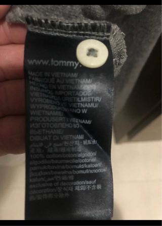 Polo Tommy Hilfiger Gris Manga Larga