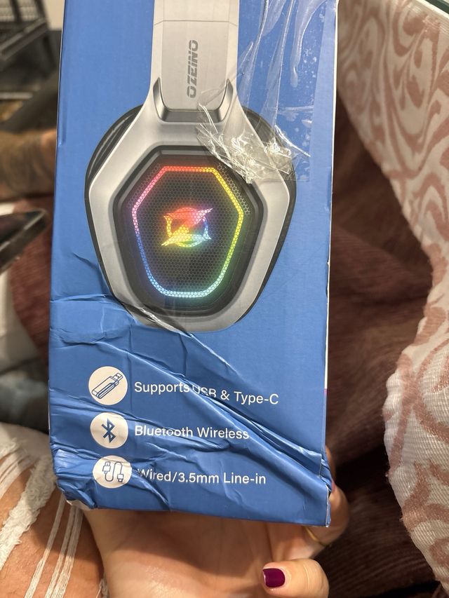 Fones de Ouvido Gaming OZEINO DW810 Dual Wireless