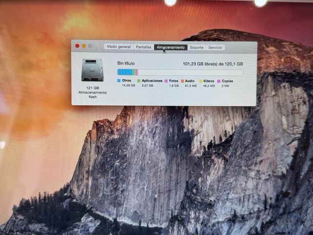 MacBook Air 13.3 128GB 4GB 2014 Plata