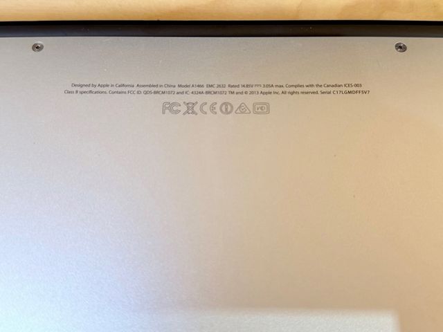 MacBook Air 13.3 128GB 4GB 2014 Plata