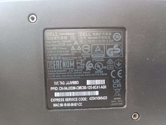 Dockstation Dell - Nova