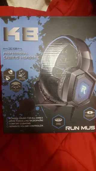 Auriculares Gaming Runmus K8 Alta Resolución