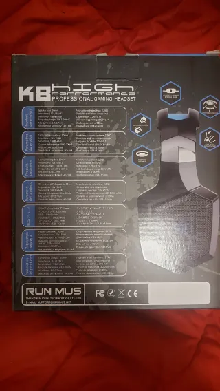 Auriculares Gaming Runmus K8 Alta Resolución