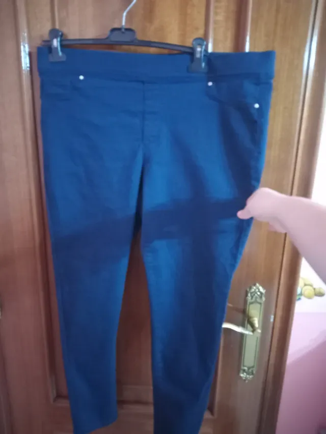 Leggings estilo vaquero talla 46 azul