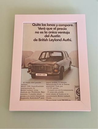 Austin 1300 British Leyland Authi cuadro cartel