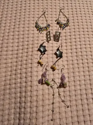 Conjunto de 5 pares de brincos variados