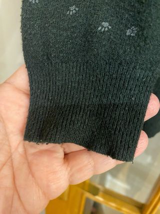 Jersey negro estampado gatos