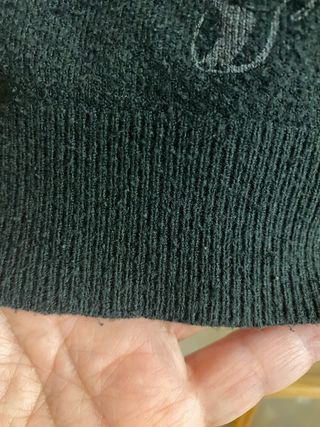 Jersey negro estampado gatos