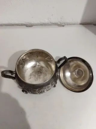 Azucarero Marroquí Bañado en Plata