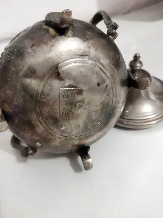 Azucarero Marroquí Bañado en Plata