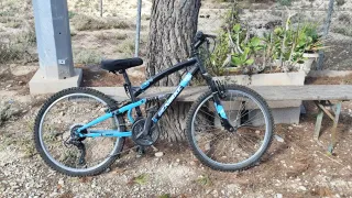 Bicicleta infantil 18 velocidades 24"