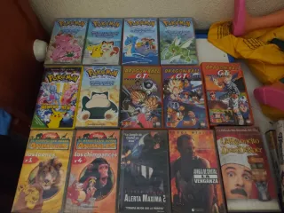 Lote Películas VHS Pokémon y Dragon Ball GT