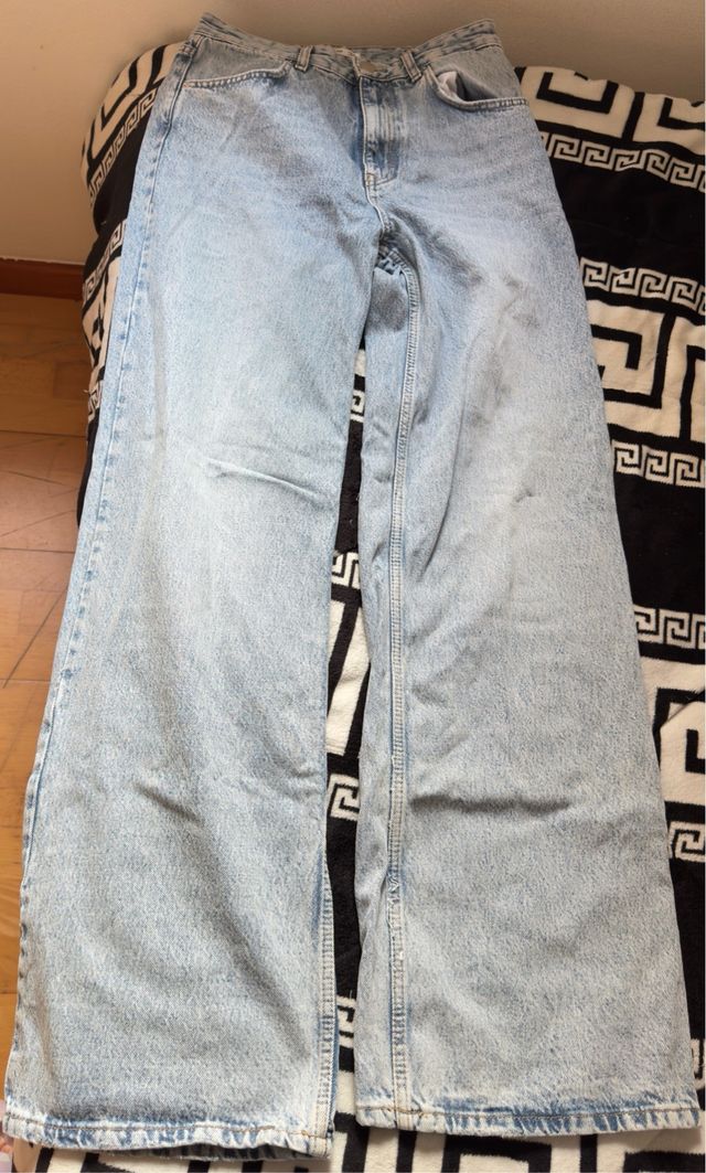 Pantalón vaquero recto ancho