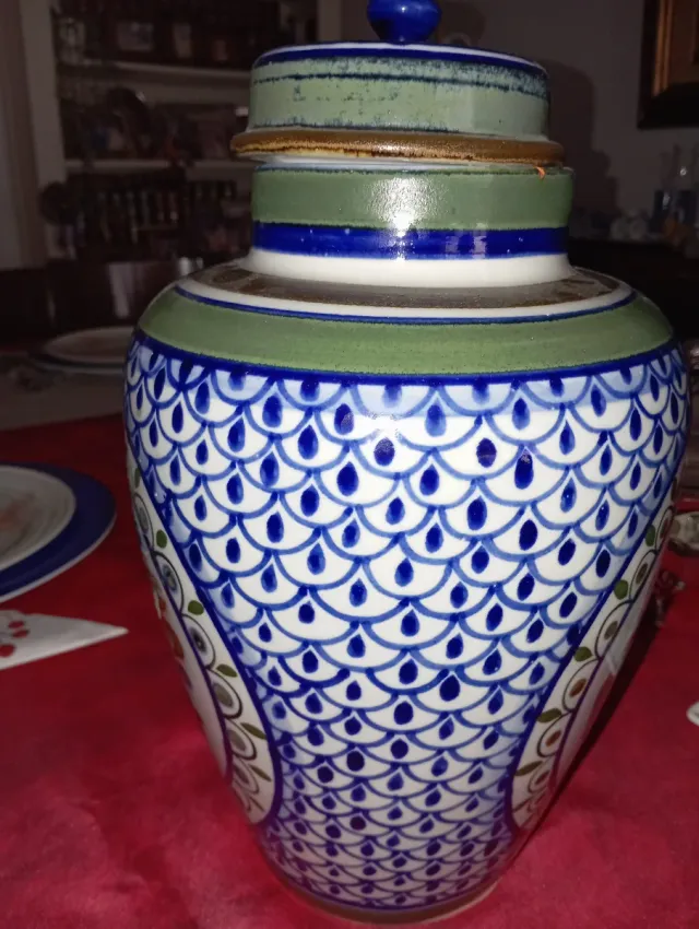 Tibor Marroquí Cerámica Azul y Verde