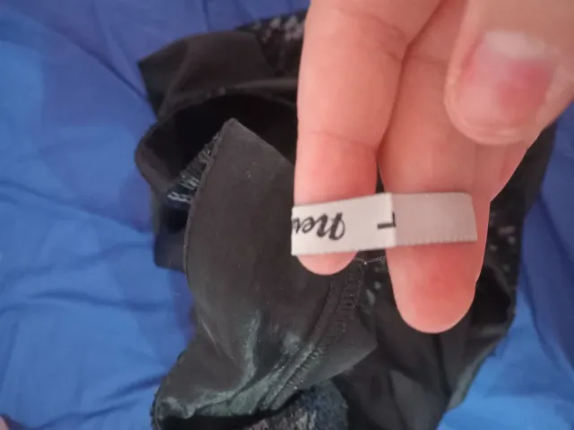 Blusa negra lentejuelas talla L