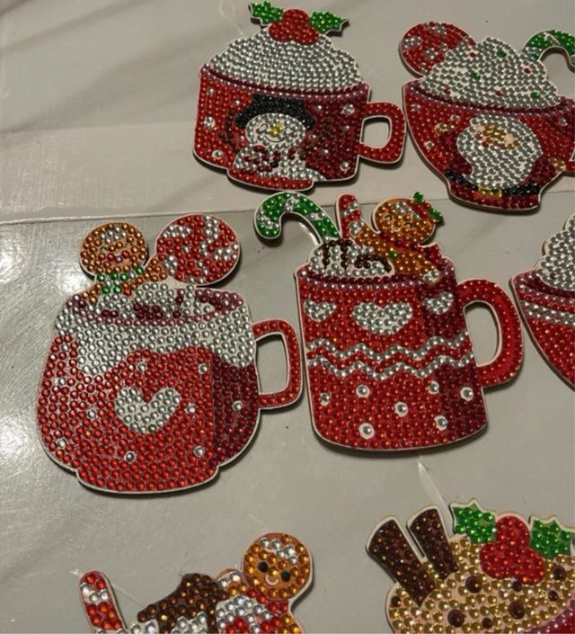 8 Sottobicchieri Natalizi Fatti a Mano