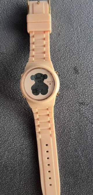 Reloj Tous Oso Digital Rosa y Dorado