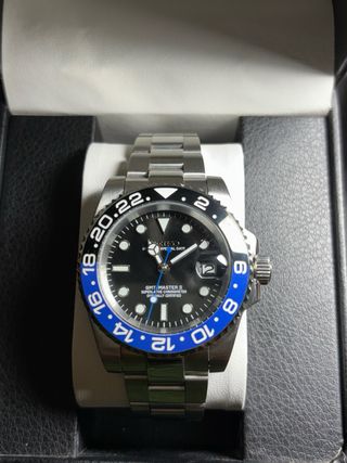 Reloj Seiko GMT-Master II Batgirl Azul-Negro