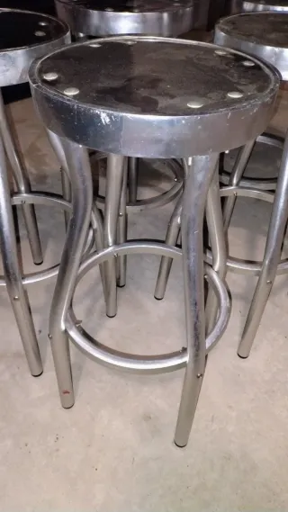 5 Taburetes Hostelería Aluminio